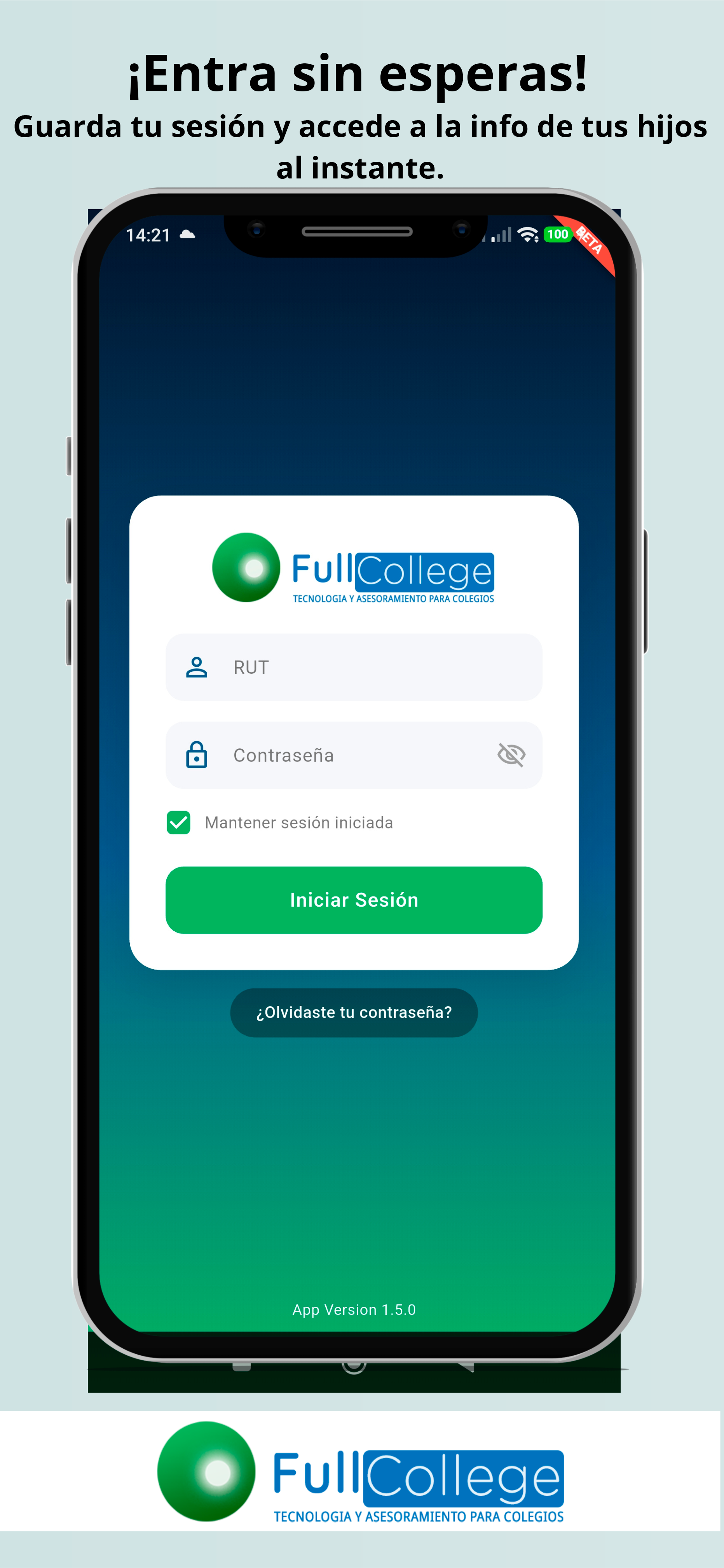 Pantalla 1 - App FullCollege
