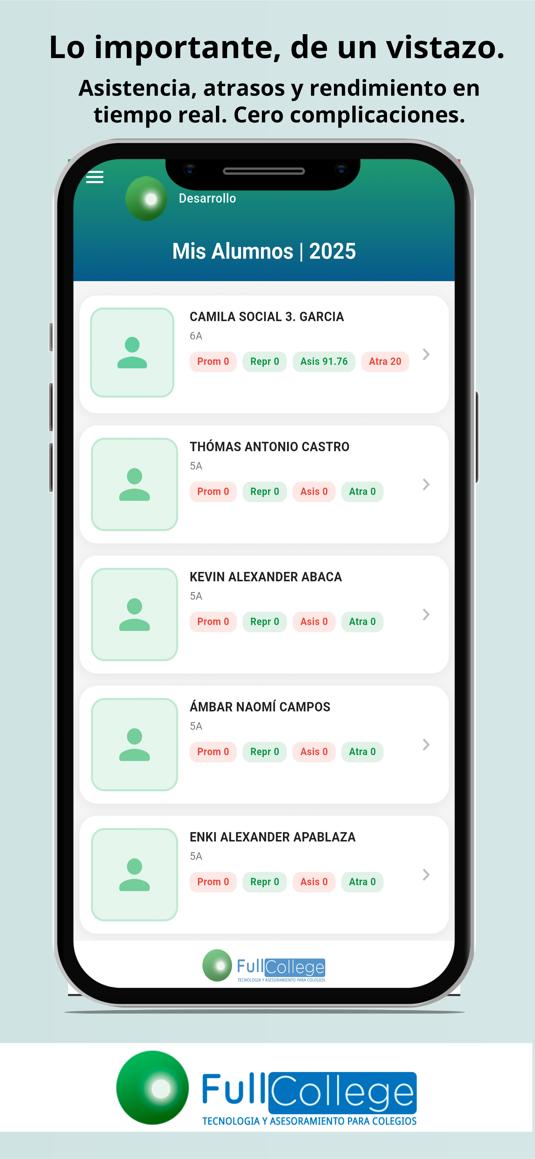 Pantalla 2 - App FullCollege
