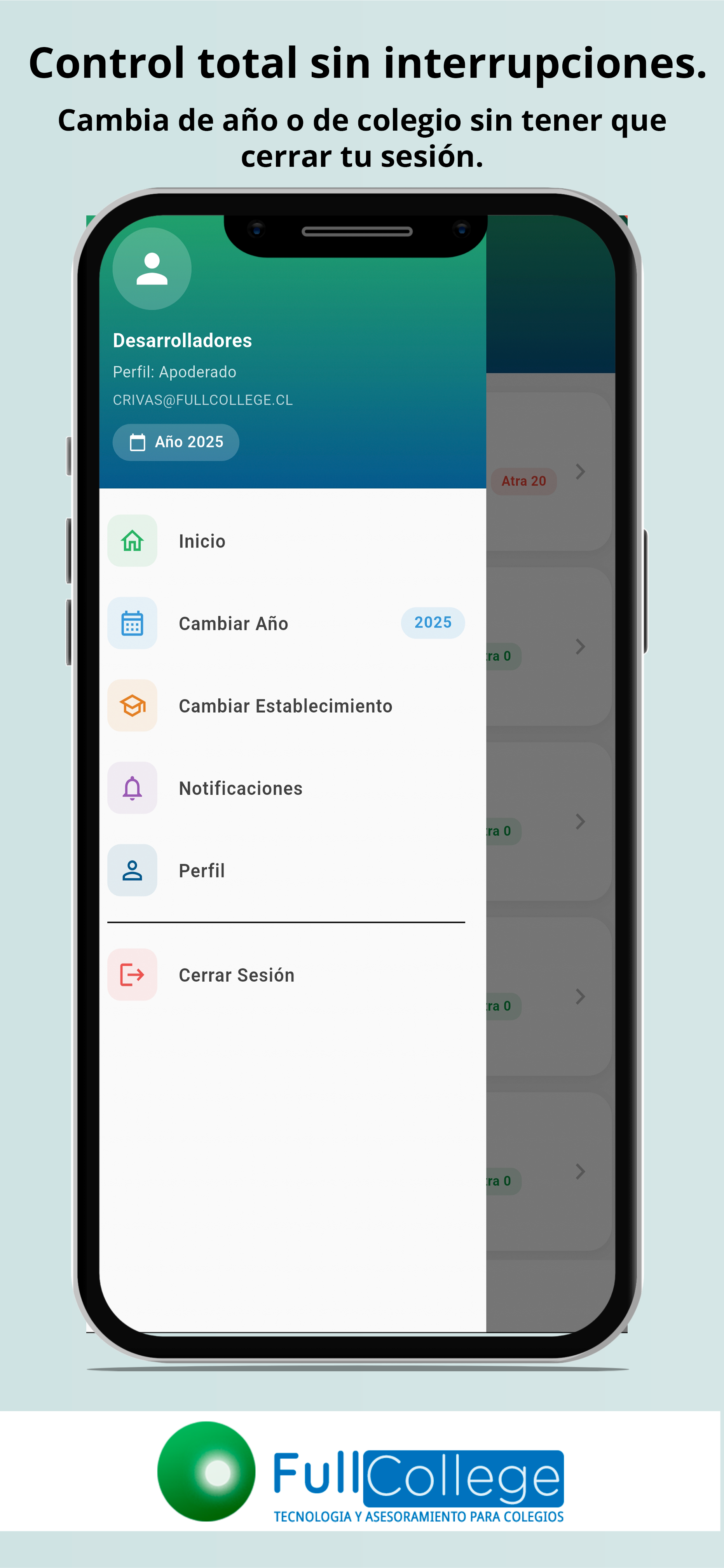 Pantalla 4 - App FullCollege